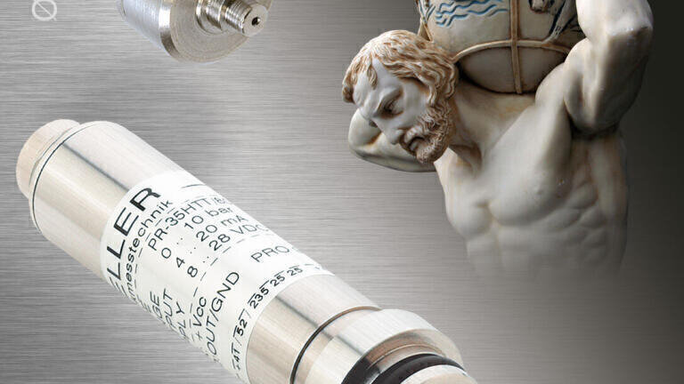 Pressure transmitters and pressure sensors made of corrosion-proof titanium