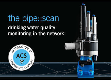 pipe::scan - the new, certified sensor system for monitoring drinking water quality in the network