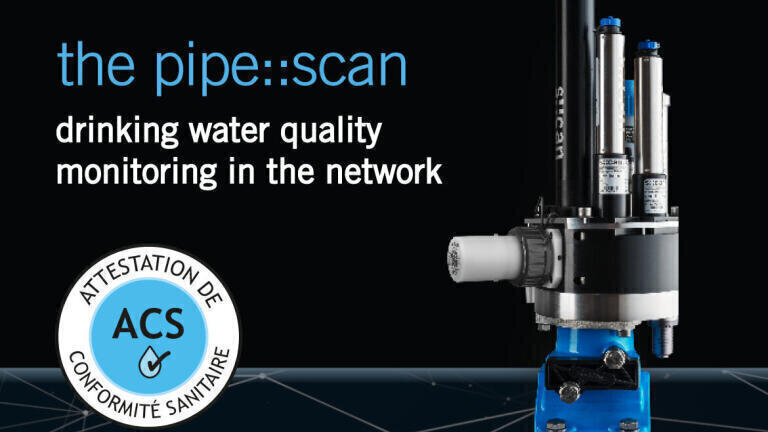 pipe::scan - the new, certified sensor system for monitoring drinking water quality in the network