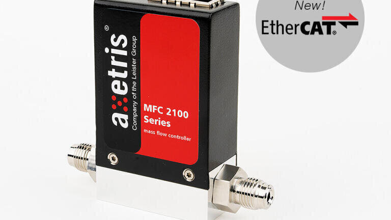 High-performance mass flow controller with EtherCAT interface