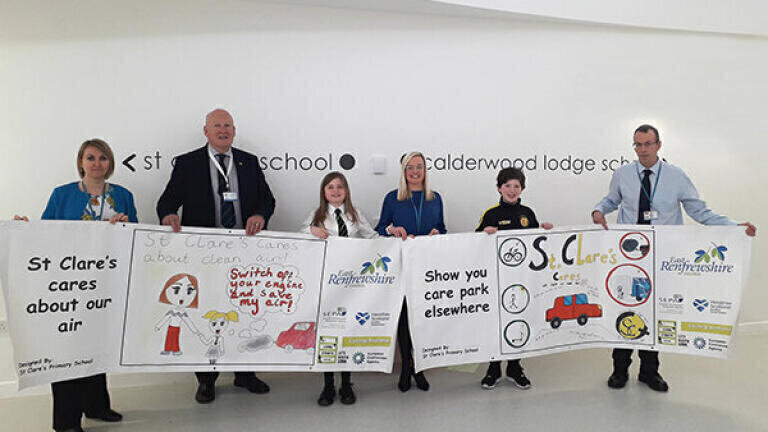 Glasgow schools aim to lower vehicle pollution