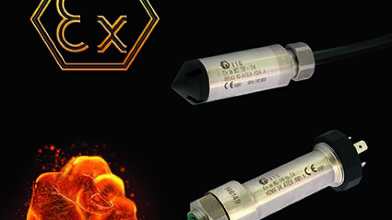 Range of pressure transmitters for use in hazardous areas including gas and dust atmospheres 