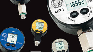 Digital pressure gauges compliant with ATEX