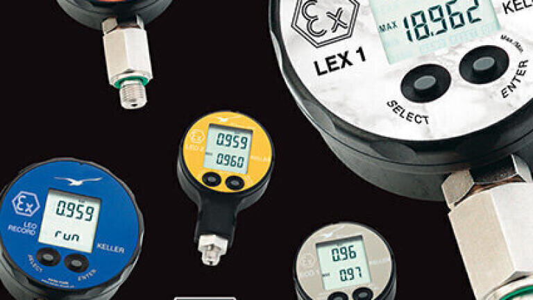 Digital pressure gauges compliant with ATEX