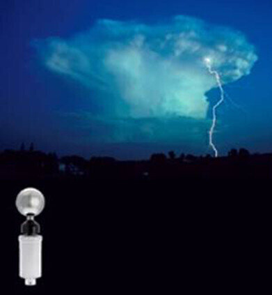 Standalone warning system reduces risks of lightning hazards