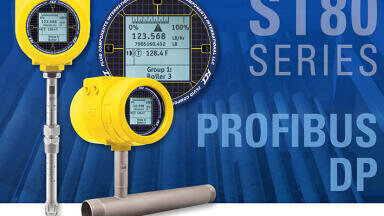 ST80 Thermal flow meter puts air/gas flow measurement on the Bus