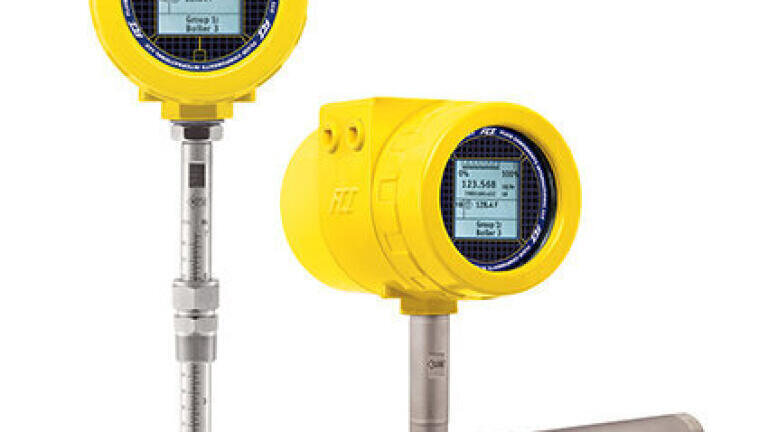 Thermal flow meter optimised for biogas applications