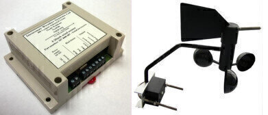 DIN rail wind sensor with industry standard outputs
