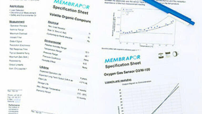 Data sheet revision for over 300 gas sensors