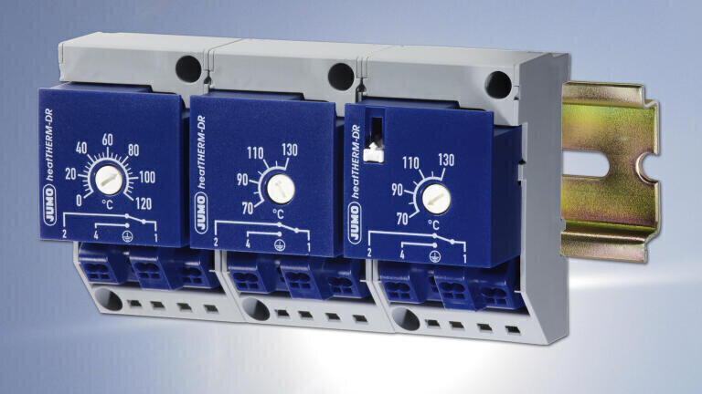 New innovative DIN rail thermostat
