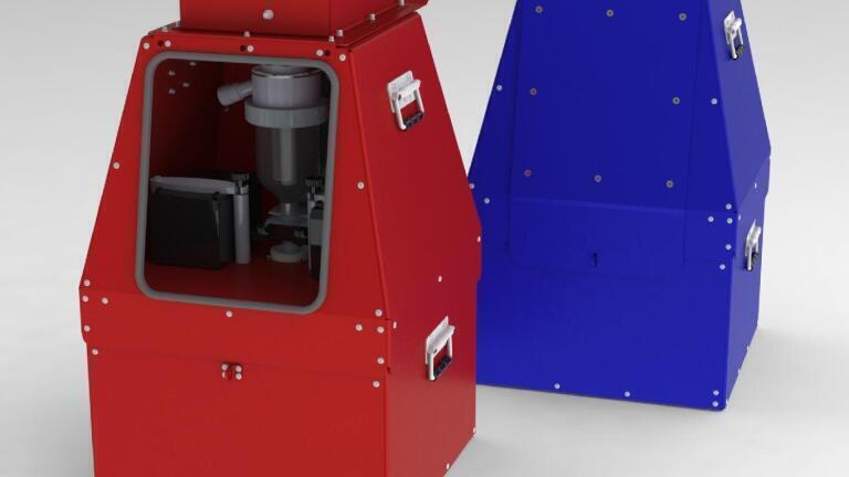 New portable water sampler with polyester coated aluminium enclosure