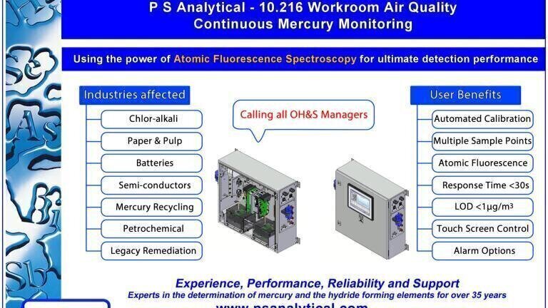 Mercury in Ambient Air, Workroom Air and Stack Gas and Wastewater Applications