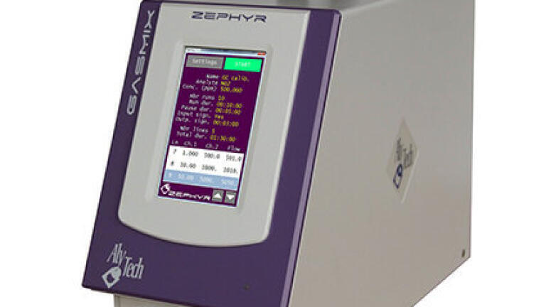 Compact gas diluter with smart software 