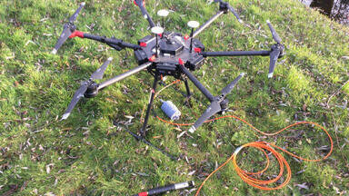 First aerial drone-dipping sensors take off