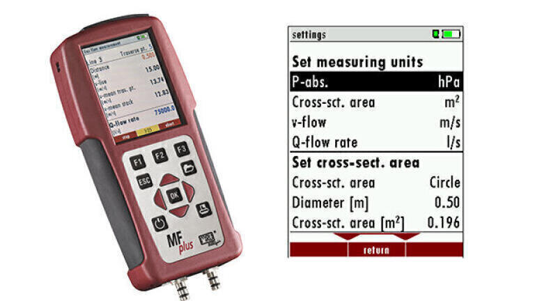 Multi-functional manometer offers simple and accurate industrial stack gas flow measurement
