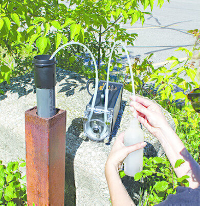 Convenient peristaltic pump for shallow groundwater sampling