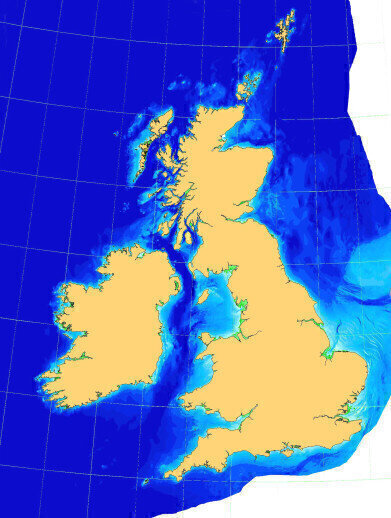 Detailed water depth data of UK seas announced 