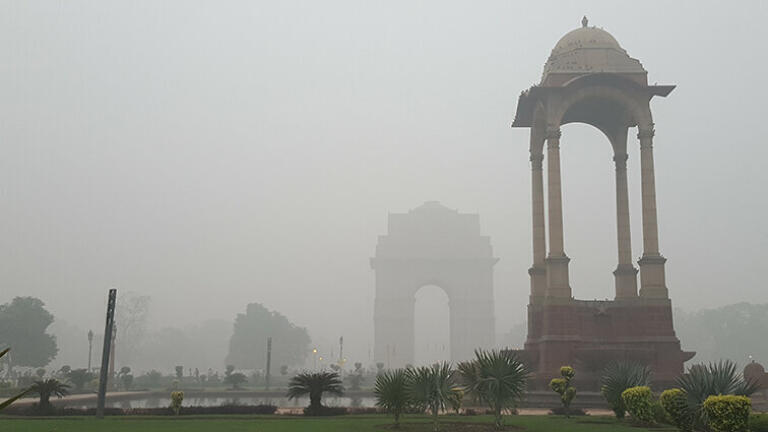 Air pollution in New Delhi - credit University of Birmingham