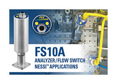 Universal analyser flow switch/monitor ideal for gas or liquid analyser sampling systems in oil/gas refining, chemical processing and stack monitoring