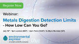 Metals Detection Limits Webinar now available on demand.