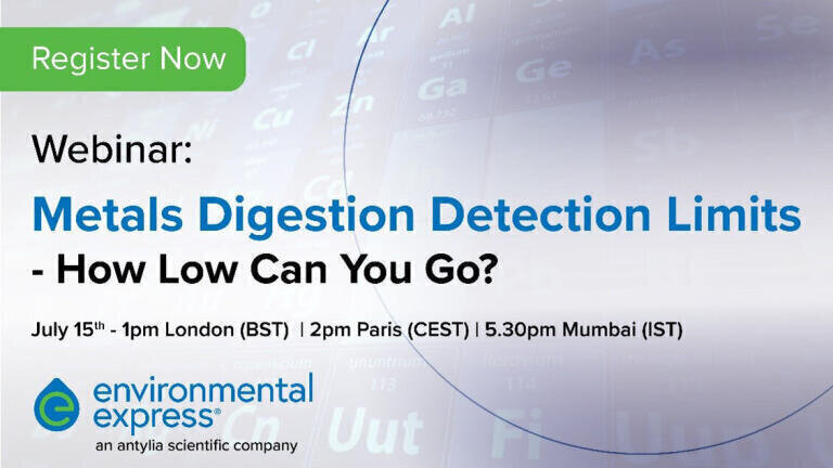 Metals Detection Limits Webinar now available on demand.