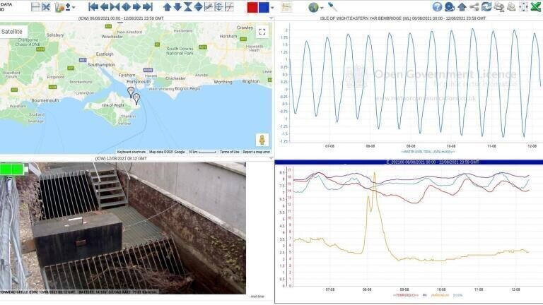 Virtual WWEM booth shows live remote monitoring stations