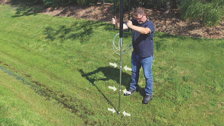 Groundwater monitoring from multiple monitoring zones via a single drive location