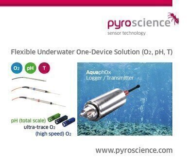 One-device solutions for oxygen, pH and temperature sensing in the lab and underwater