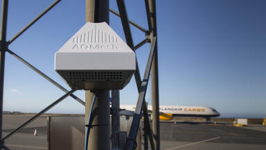 Five AQMesh pods measure volcanic emissions around Keflavik airport