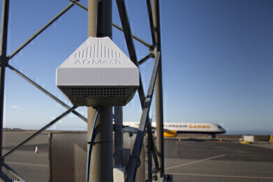 Five AQMesh pods measure volcanic emissions around Keflavik airport
