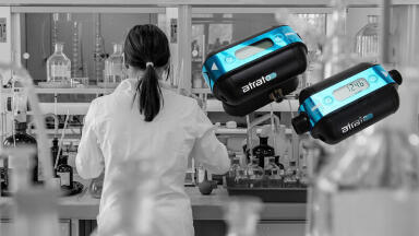 Clean bore ultrasonic flow meters for laboratory applications