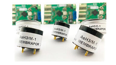 A sensor to measure arsine gas in the ppb range.