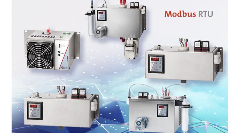 Digital communication in sample conditioning systems