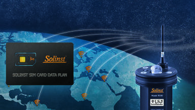 Water level monitoring data with global cellular connectivity