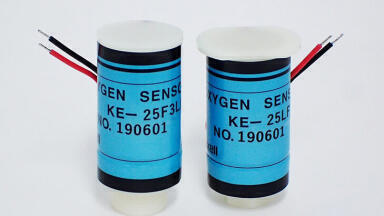 New lead-free galvanic cell-type oxygen sensors for environmental and safety applications