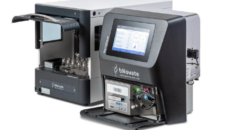 Fig.2: Open BactoSense multi, showing the sustainable, refillable cartridge