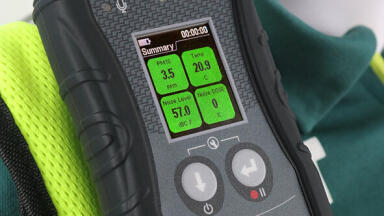 Wearable particulate and noise measurement instrument for peace of mind in the workplace