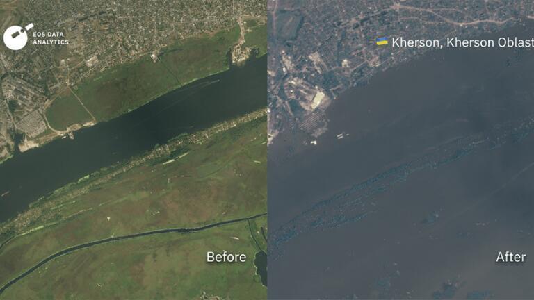 Kherson (Image credit: EOS Data Analytics. Data source: GEOSAT)
