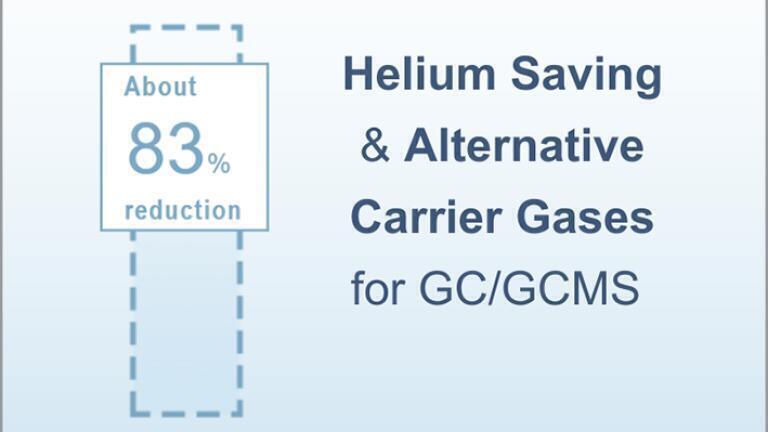 Helium-saving options and alternative gases for GC/GCMS