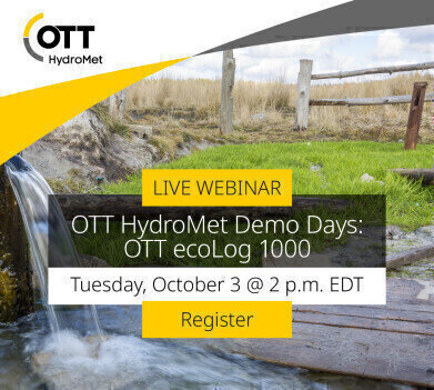 OTT HydroMet Demo Days: OTT ecoLog 1000