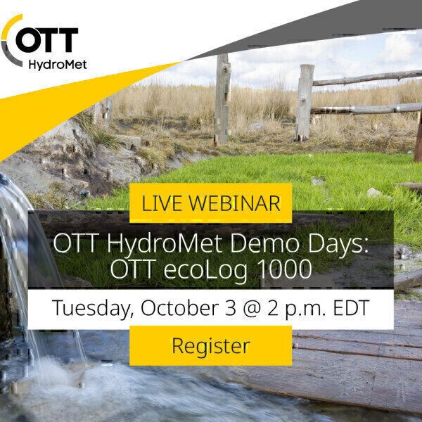 OTT HydroMet Demo Days: OTT ecoLog 1000 - Vimarsana News