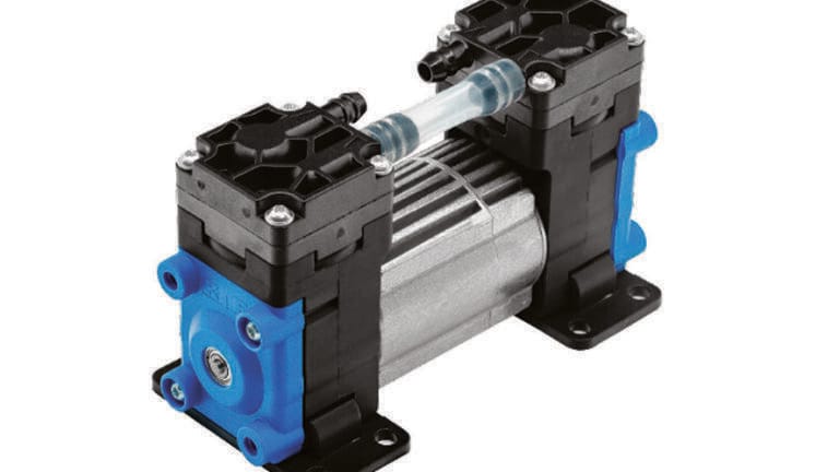 New compact, quiet, efficient diaphragm gas pumps for analytical instruments and environmental monitoring applications