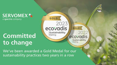 Servomex achieves gold rating for business sustainability