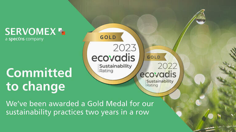 Servomex achieves gold rating for business sustainability