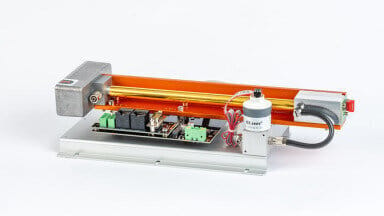 Gas measuring system (N2O, CH4, CO2, O2) for analysis of gas emissions in wastewater plants