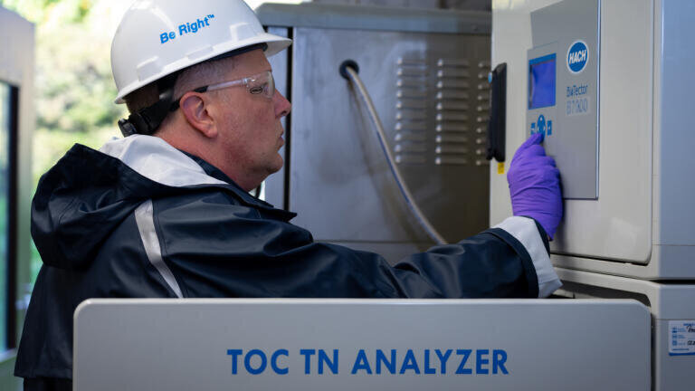 A BioTector B7000 TOC TN analyser during maintenance which in most applications is done 2x per year