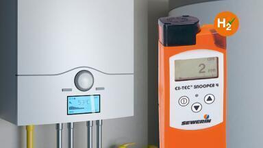 Detecting hydrogen on installation lines and testing room air for utilities 