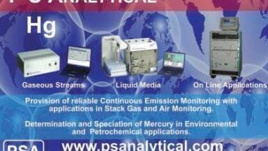Whether its in the Laboratory or on a Chimney Stack - P S Analytical Provides Cost Effective Solutions for Mercury measurements in the Utilities Market