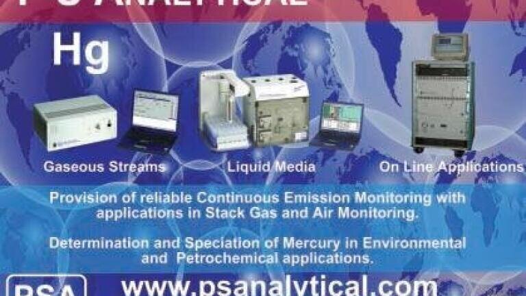 Whether its in the Laboratory or on a Chimney Stack - P S Analytical Provides Cost Effective Solutions for Mercury measurements in the Utilities Market
