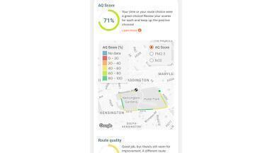 The first personalised air quality tracking app